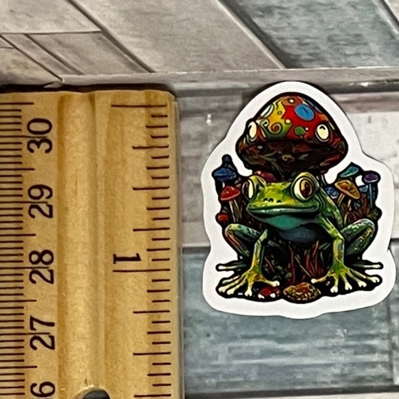 🌀10/$10🌀 Psychedelic Frog Waterproof Sticker Decal - Picture 1 of 1